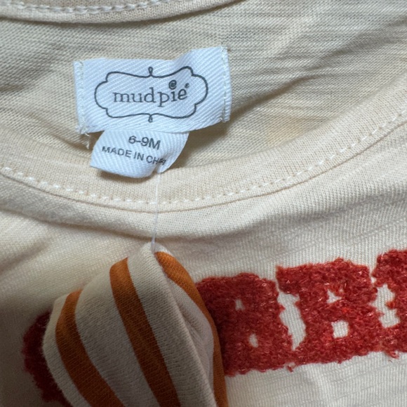 Mud Pie Gobble Turkey 3 pc Outfit Boy Girl Thanksgiving 6-9m NWT Hat Pant Onesie - Picture 3 of 5